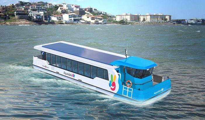 Projeto do transporte hidroviário na Baía de Vitória. / Divulgação